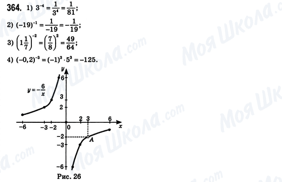 ГДЗ Алгебра 8 класс страница 364