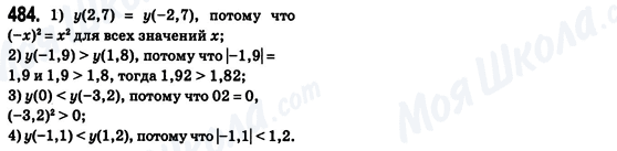 ГДЗ Алгебра 8 клас сторінка 484