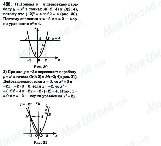 ГДЗ Алгебра 8 класс страница 486