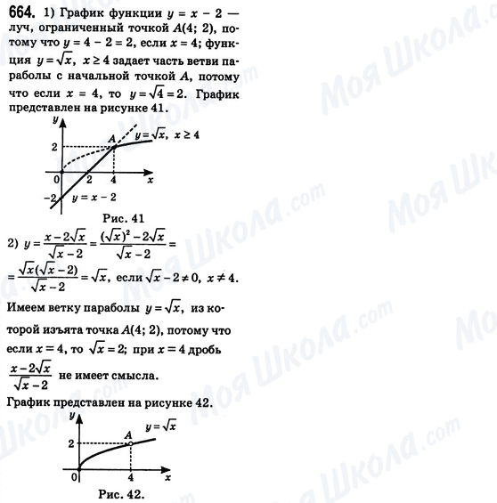 ГДЗ Алгебра 8 класс страница 664