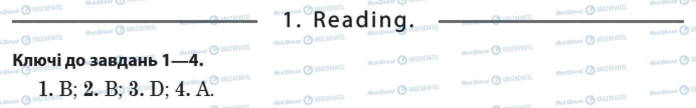 ДПА Англійська мова 9 клас сторінка 1. Reading