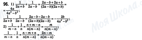 ГДЗ Алгебра 8 клас сторінка 96