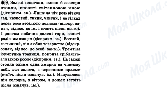 ГДЗ Укр мова 8 класс страница 459