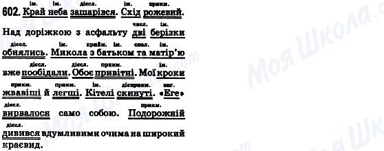ГДЗ Укр мова 8 класс страница 602
