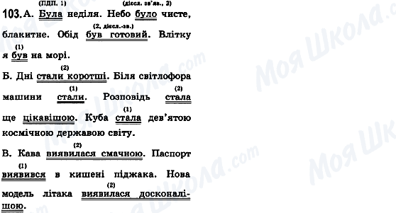 ГДЗ Українська мова 8 клас сторінка 103