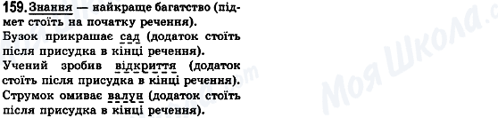 ГДЗ Українська мова 8 клас сторінка 159