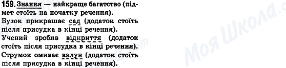 ГДЗ Укр мова 8 класс страница 159