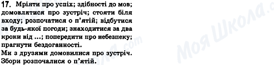 ГДЗ Українська мова 8 клас сторінка 17