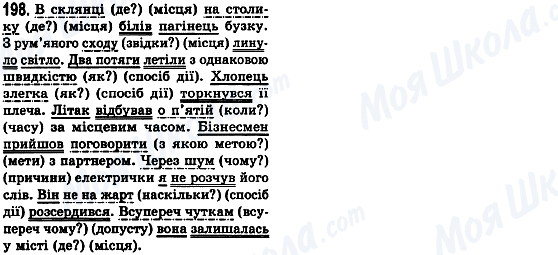 ГДЗ Укр мова 8 класс страница 198