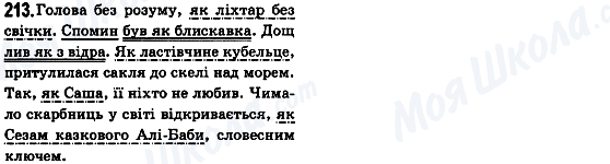 ГДЗ Укр мова 8 класс страница 213