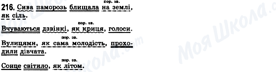 ГДЗ Укр мова 8 класс страница 216