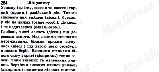 ГДЗ Українська мова 8 клас сторінка 254