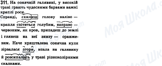 ГДЗ Українська мова 8 клас сторінка 311