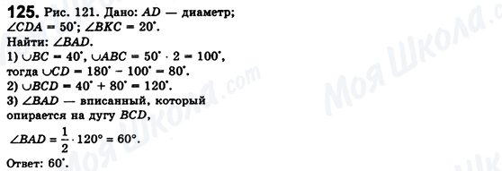 ГДЗ Геометрія 8 клас сторінка 125