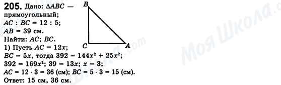 ГДЗ Геометрия 8 класс страница 205