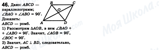 ГДЗ Геометрія 8 клас сторінка 46
