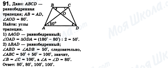 ГДЗ Геометрія 8 клас сторінка 91