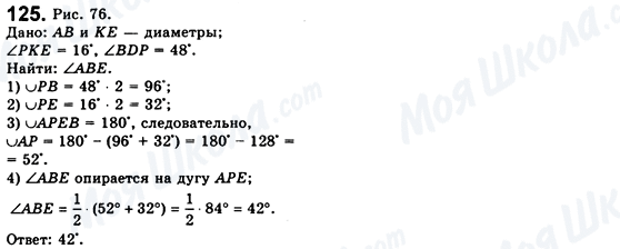 ГДЗ Геометрія 8 клас сторінка 125