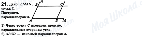 ГДЗ Геометрія 8 клас сторінка 21