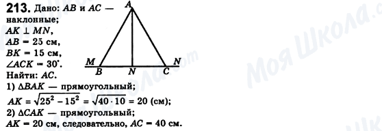ГДЗ Геометрия 8 класс страница 213