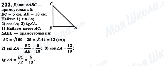 ГДЗ Геометрия 8 класс страница 233