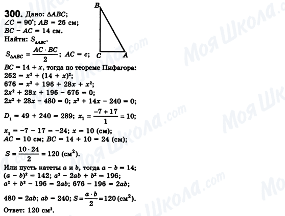 ГДЗ Геометрия 8 класс страница 300