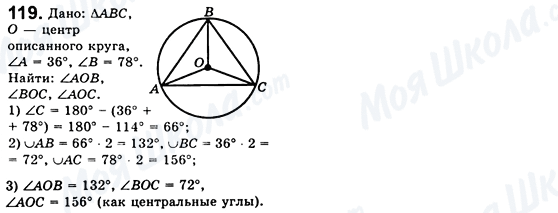 ГДЗ Геометрія 8 клас сторінка 119