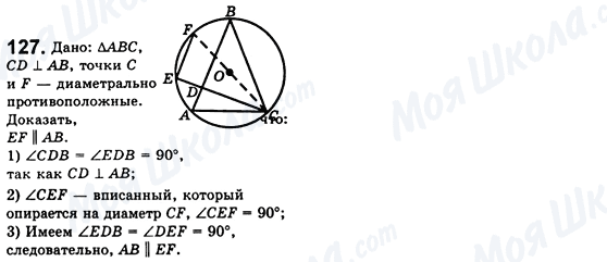 ГДЗ Геометрія 8 клас сторінка 127