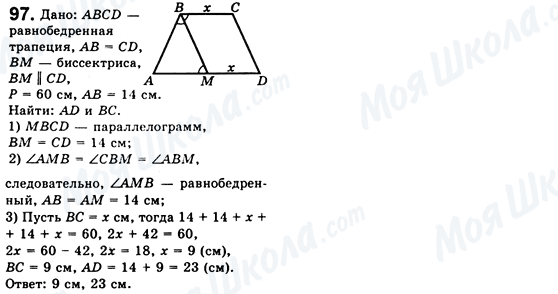 ГДЗ Геометрія 8 клас сторінка 97