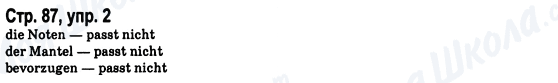 ГДЗ Немецкий язык 8 класс страница Стр.87, упр.2