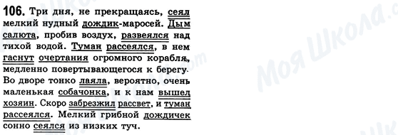 ГДЗ Російська мова 8 клас сторінка 106