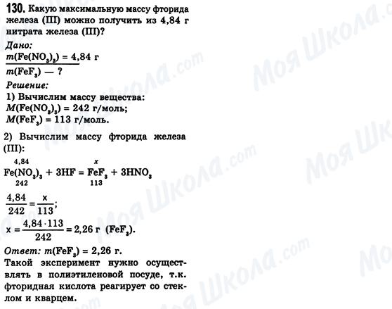 ГДЗ Хімія 8 клас сторінка 130