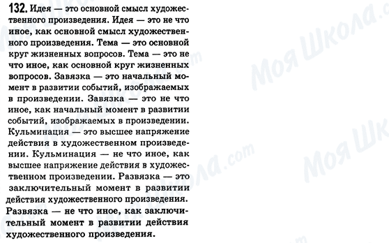 ГДЗ Російська мова 8 клас сторінка 132