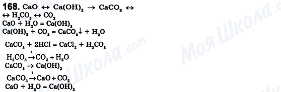 ГДЗ Хімія 8 клас сторінка 168