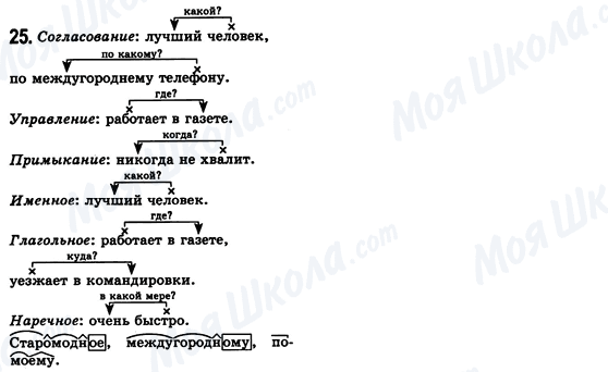 ГДЗ Російська мова 8 клас сторінка 25