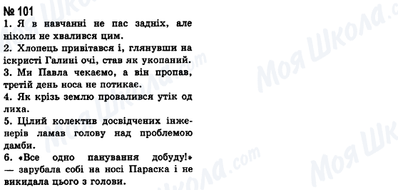 ГДЗ Українська мова 8 клас сторінка 101