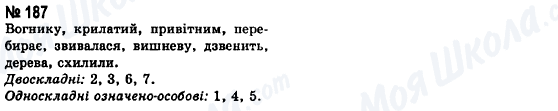 ГДЗ Укр мова 8 класс страница 187