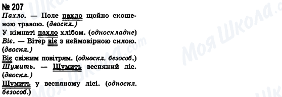 ГДЗ Укр мова 8 класс страница 207