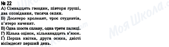 ГДЗ Українська мова 8 клас сторінка 22