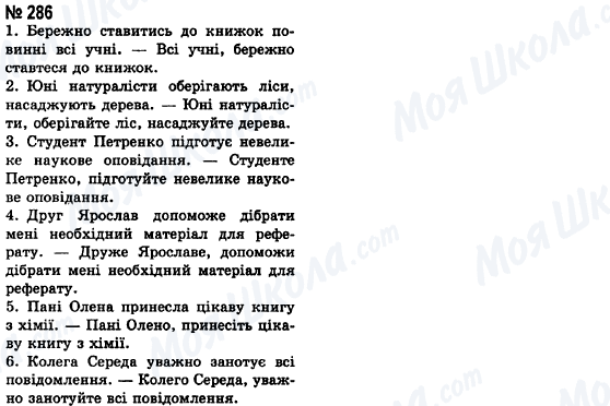 ГДЗ Укр мова 8 класс страница 286