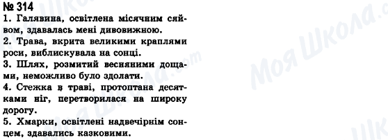ГДЗ Укр мова 8 класс страница 314