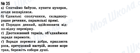 ГДЗ Українська мова 8 клас сторінка 35