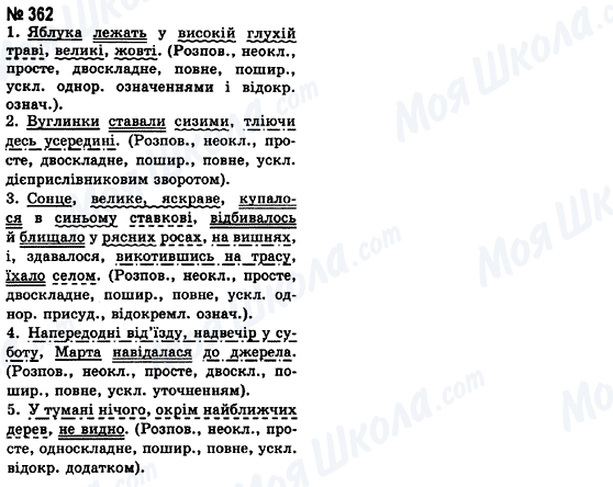 ГДЗ Українська мова 8 клас сторінка 362