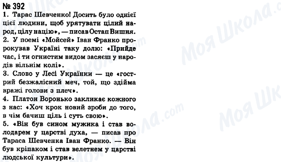 ГДЗ Укр мова 8 класс страница 392
