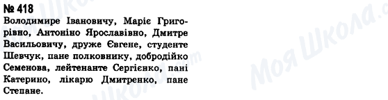 ГДЗ Укр мова 8 класс страница 418