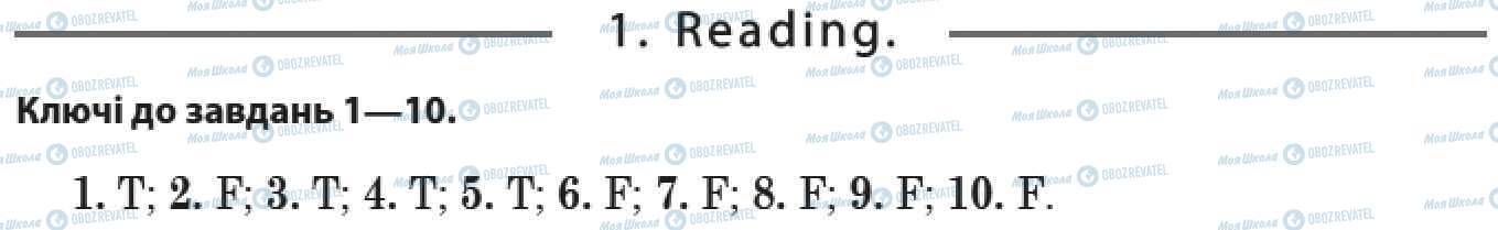 ДПА Англійська мова 9 клас сторінка 1. Reading