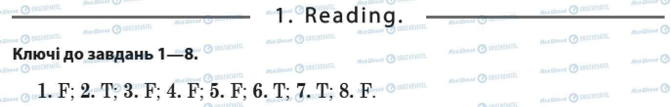 ДПА Англійська мова 9 клас сторінка 1. Reading