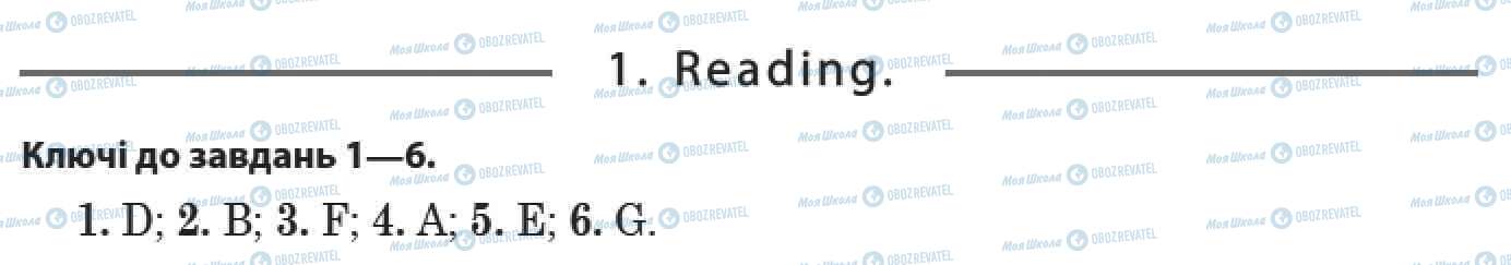 ДПА Англійська мова 9 клас сторінка 1. Reading