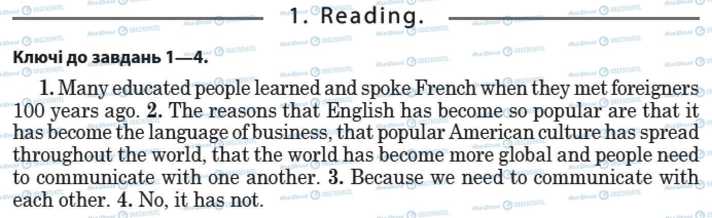 ДПА Англійська мова 9 клас сторінка 1. Reading