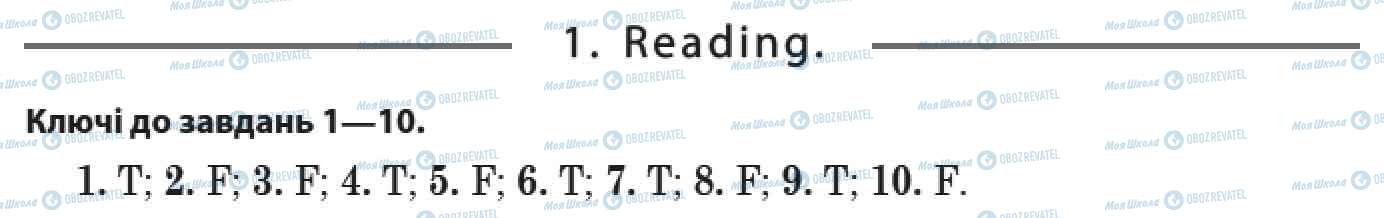 ДПА Англійська мова 9 клас сторінка 1. Reading